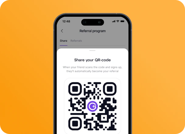 GoMining QR screen